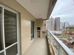 Apartamento 3 dormit�rios, 1 su�te, varanda gourmet no Canto do Forte