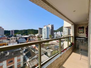 Apartamento 2 quartos com piscina no Canto do Forte, Praia Grande - SP