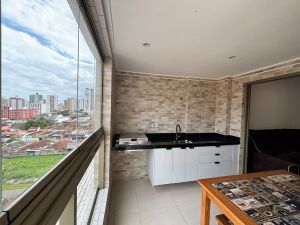 Apartamento 2 quartos com piscina no Canto do Forte, Praia Grande - SP