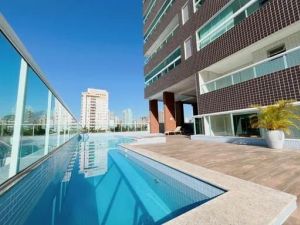 Aparamento 2 suites, 2 vagas, lazer completo, vista livre, Forte, Praia Grande