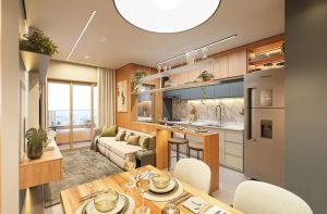 Apartamento 2 quartos sendo 1 suite, 1 vaga, lazer completo, Guilhermina, PG