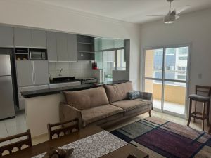 Apartamento 2 dormit�rios com vista mar, pr�dio frente mar em Praia Grande